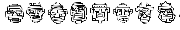 FE 20 Faces font preview